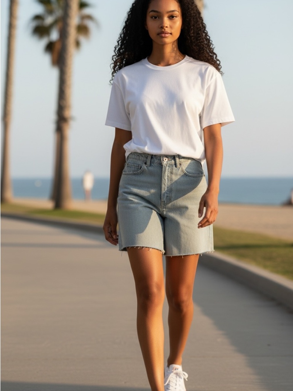Vintage 90s High-Waisted Cutoff Denim Shorts